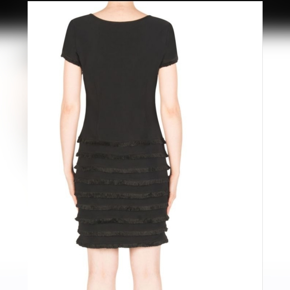 Joseph Ribkoff Black Layered Mini Dress
